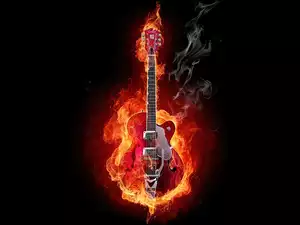 Płonąca, Gitara