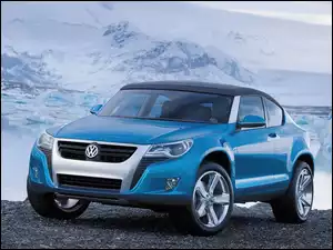 Niebieski, Car, Volkswagen, Concept