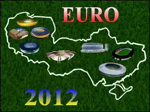 Euro, Stadionów, 2012, Mapa