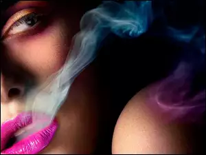Dym, Kobieta, Makijaż