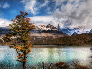 Jezioro, Argentyna, Góry, El Chalten