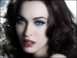 Oczy, Megan Fox, Niebieskie