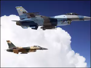 Dwa, F 16, Samoloty, Odrzutowe