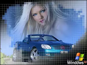 Windows, Samochód, XP, Dziewczyna