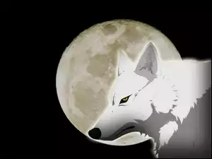 Wolfs Rain, wilk, księżyc