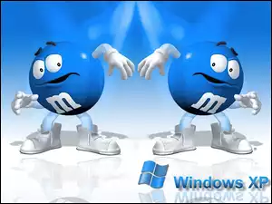 M&M, Windows, Dwie, XP, Niebieskie
