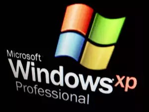 Tło, Logo, XP, Windows, Czarne