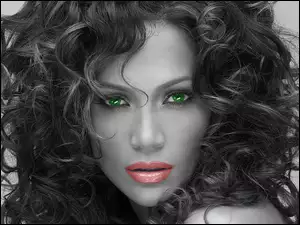 Włosy, Jennifer Lopez, Oczy, Zielone, Gęste