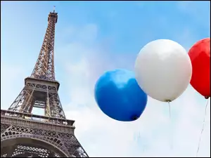 Balony, Wieża Eiffla, Francja