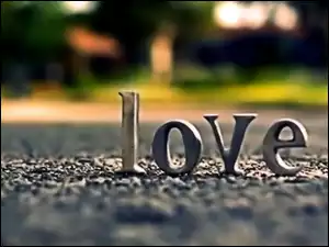 Love, Napis, Miłość