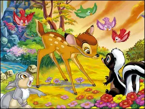 Las, Bambi, Przyjaciele
