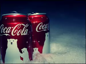 Puszki, Śnieg, Coca, Cola