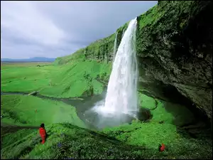 Islandia, Wodospad, Seljalandsfoss