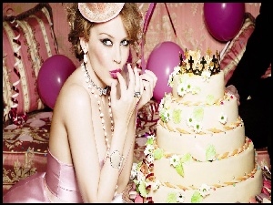 Kylie Minogue, Balony, Piętrowy, Tort