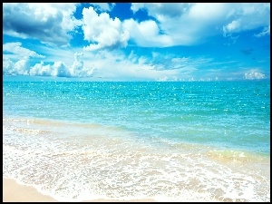 Plaża, Błękitne, Morze