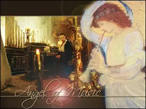 Phantom Of The Opera, anioł, Gerard Butler, organy