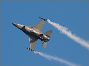 Myśliwiec, Niebo, F16, Smugi