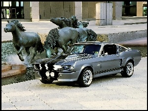 Konie, Mustang GT500, Rzeźba