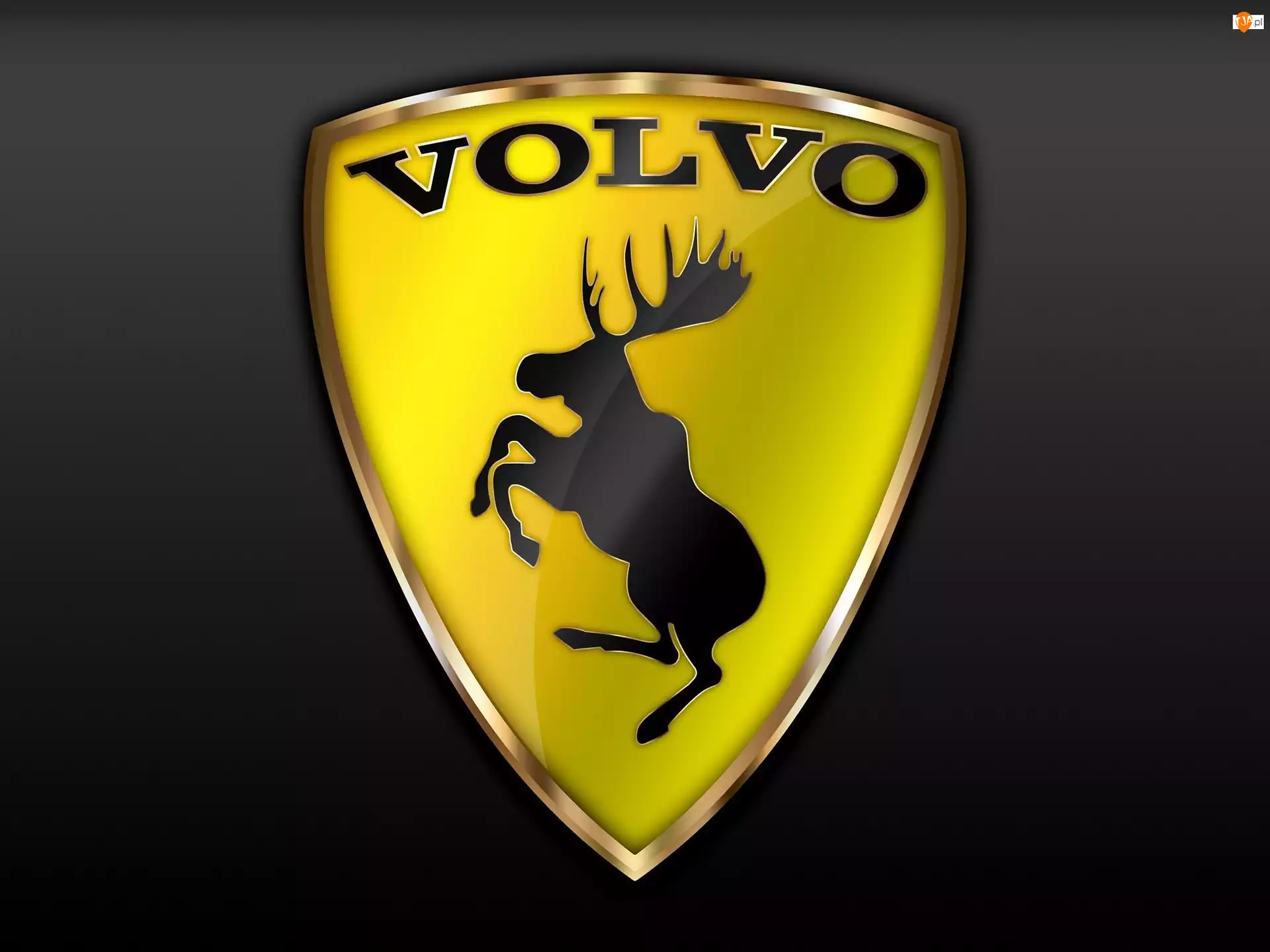 Emblemat, Volvo, Samochodowy, Łoś