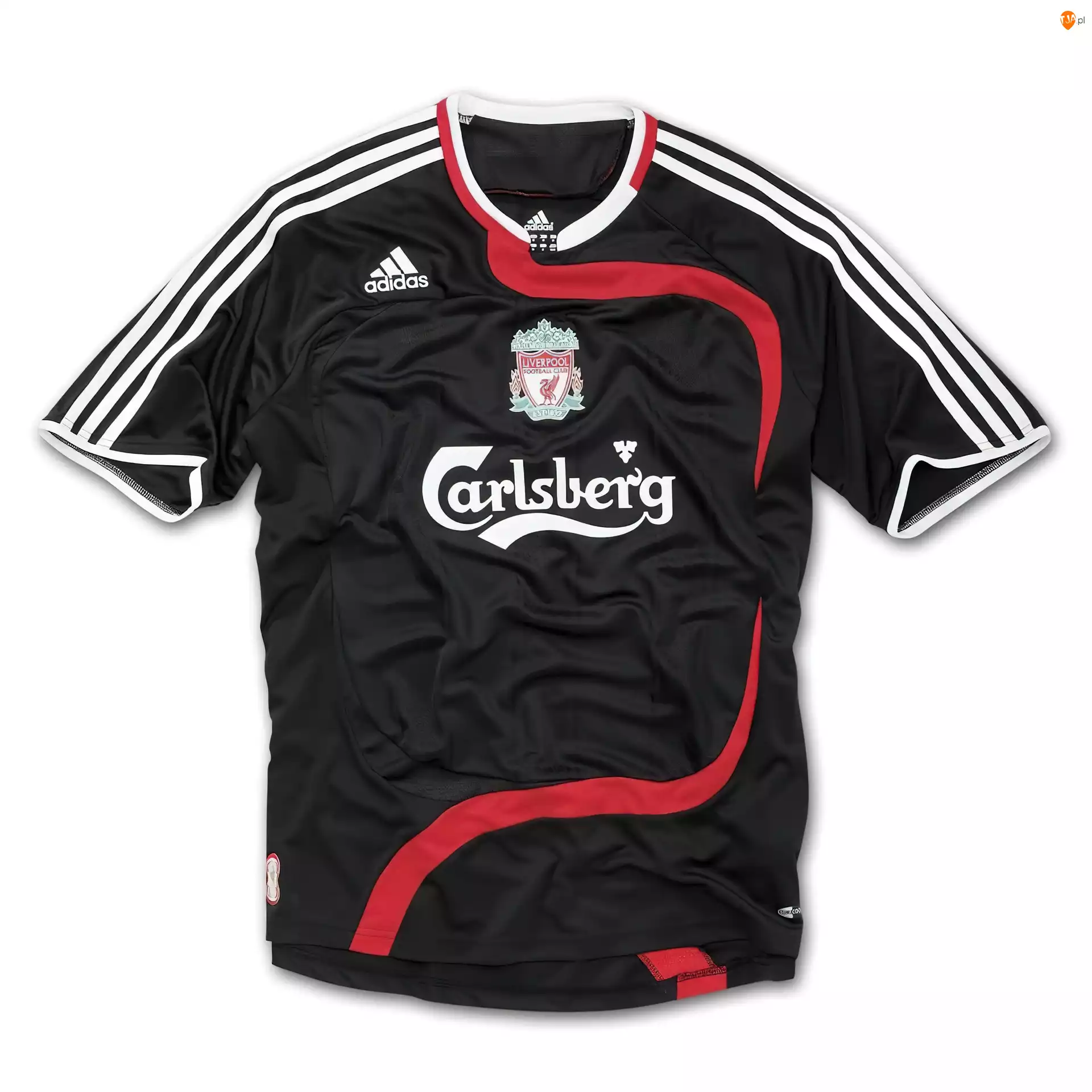 Logo, Koszulka, Liverpool, Czarny