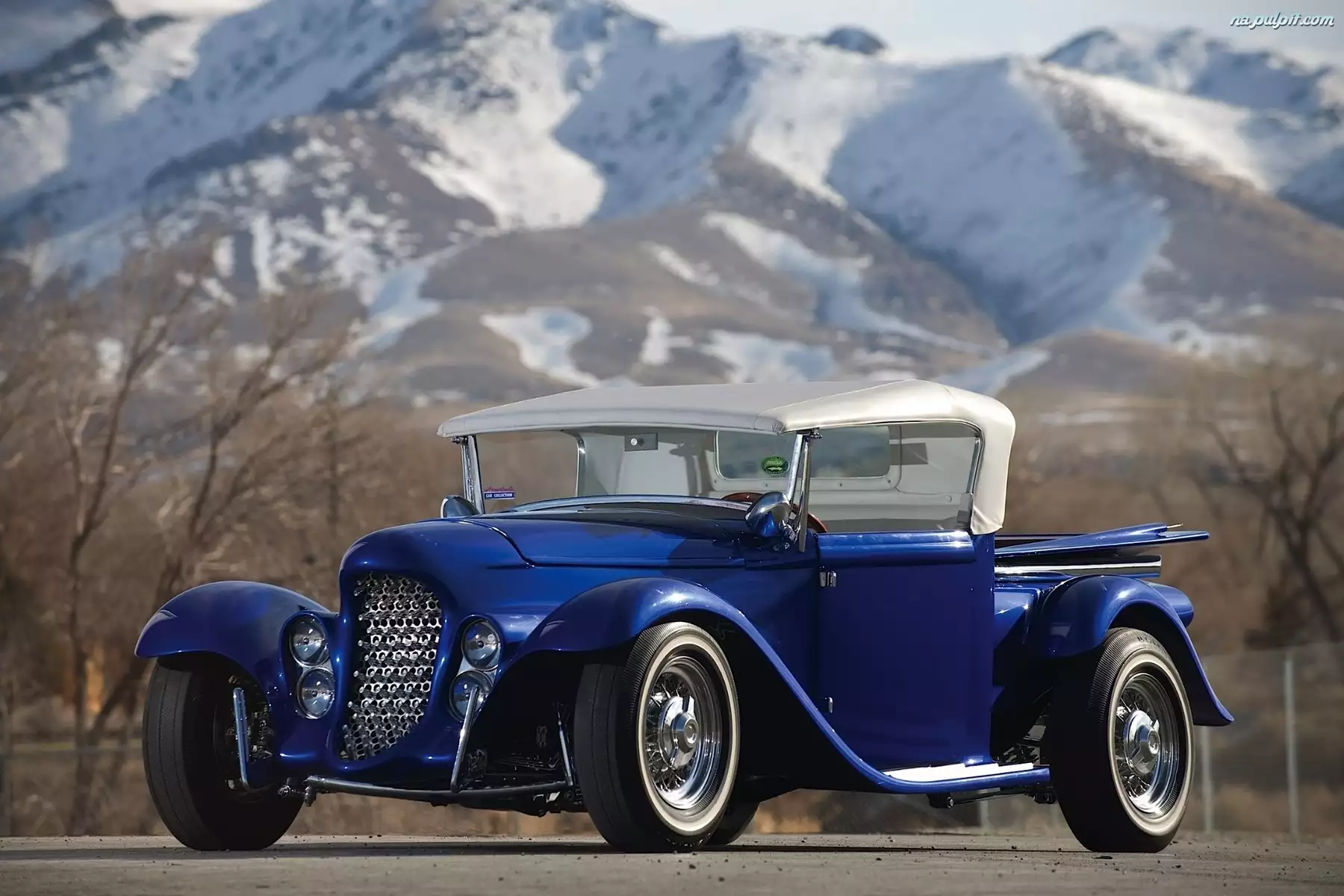1932, Niebieski, Eclipse, Ford, Roadster
