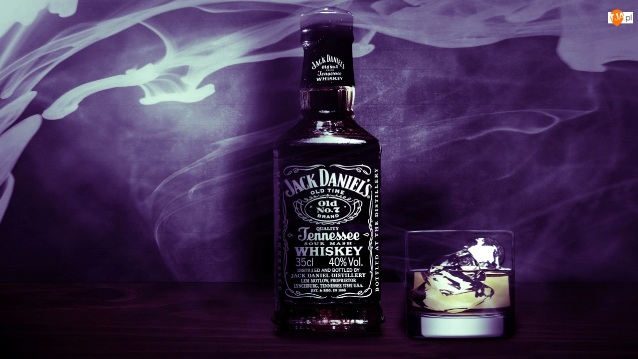 Whiskey, Lód, Jack Daniels, Szklanka