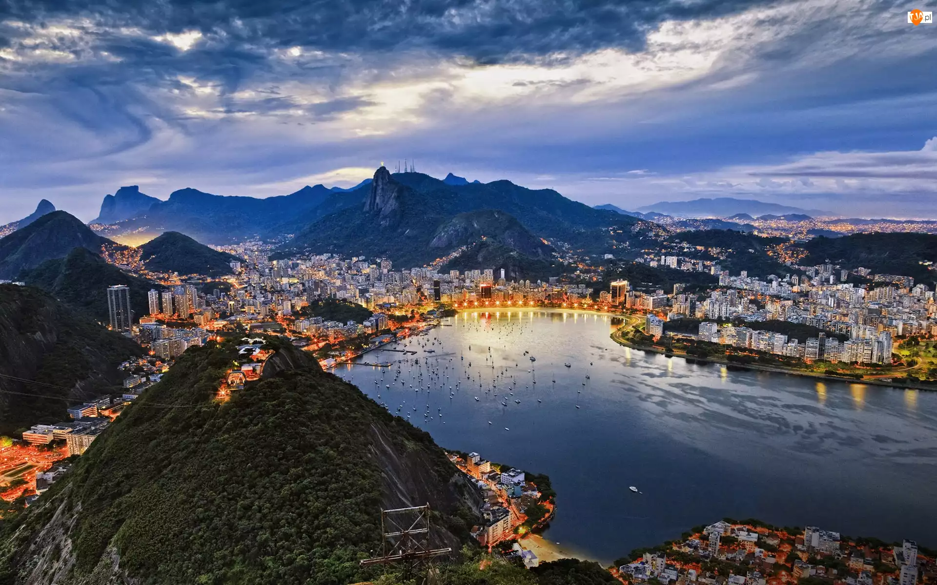 Miasto, Wzgórza, Rio De Janeiro, Brazylia