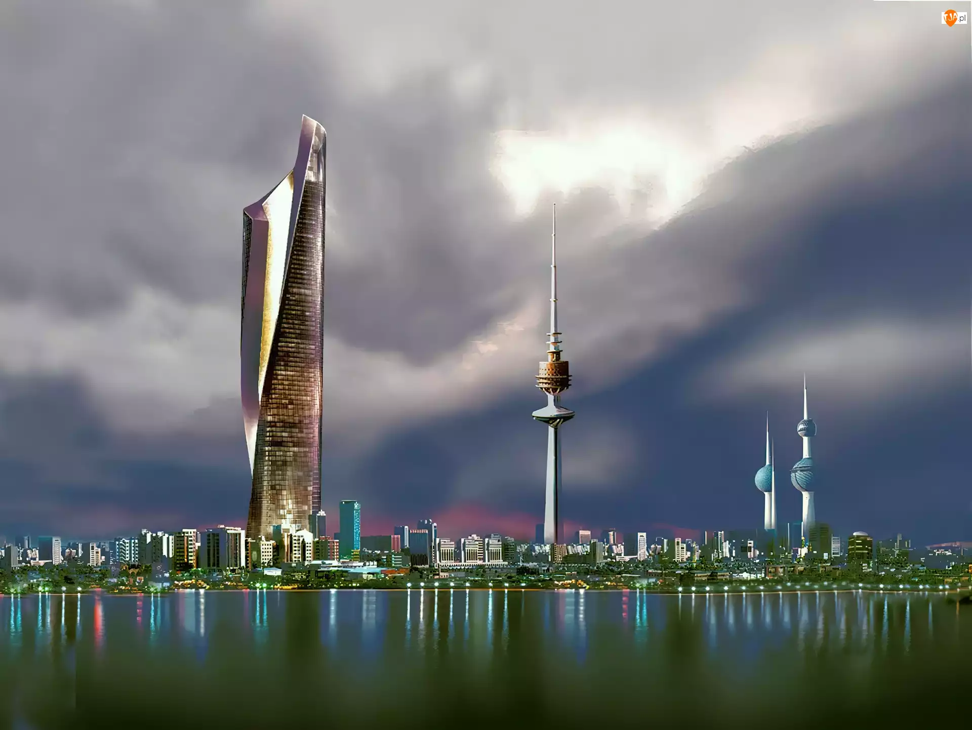 Chmury, Kuwejt, Al Hamra Tower