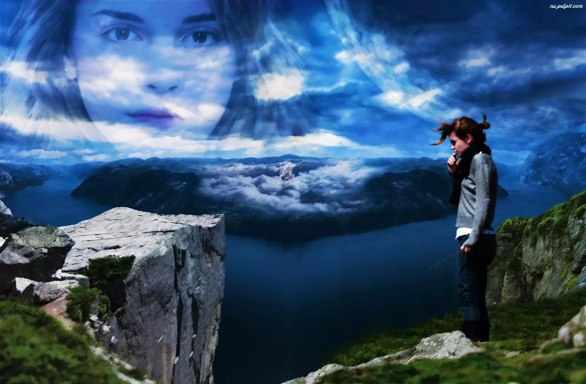 Emma Watson, Woda, Góry, Chmury