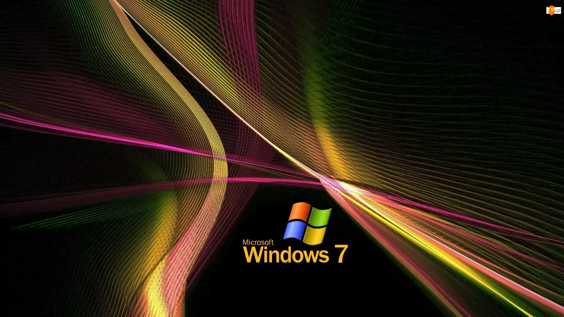 Windows 7, Abstrakcja, Operacyjny, System, Logo