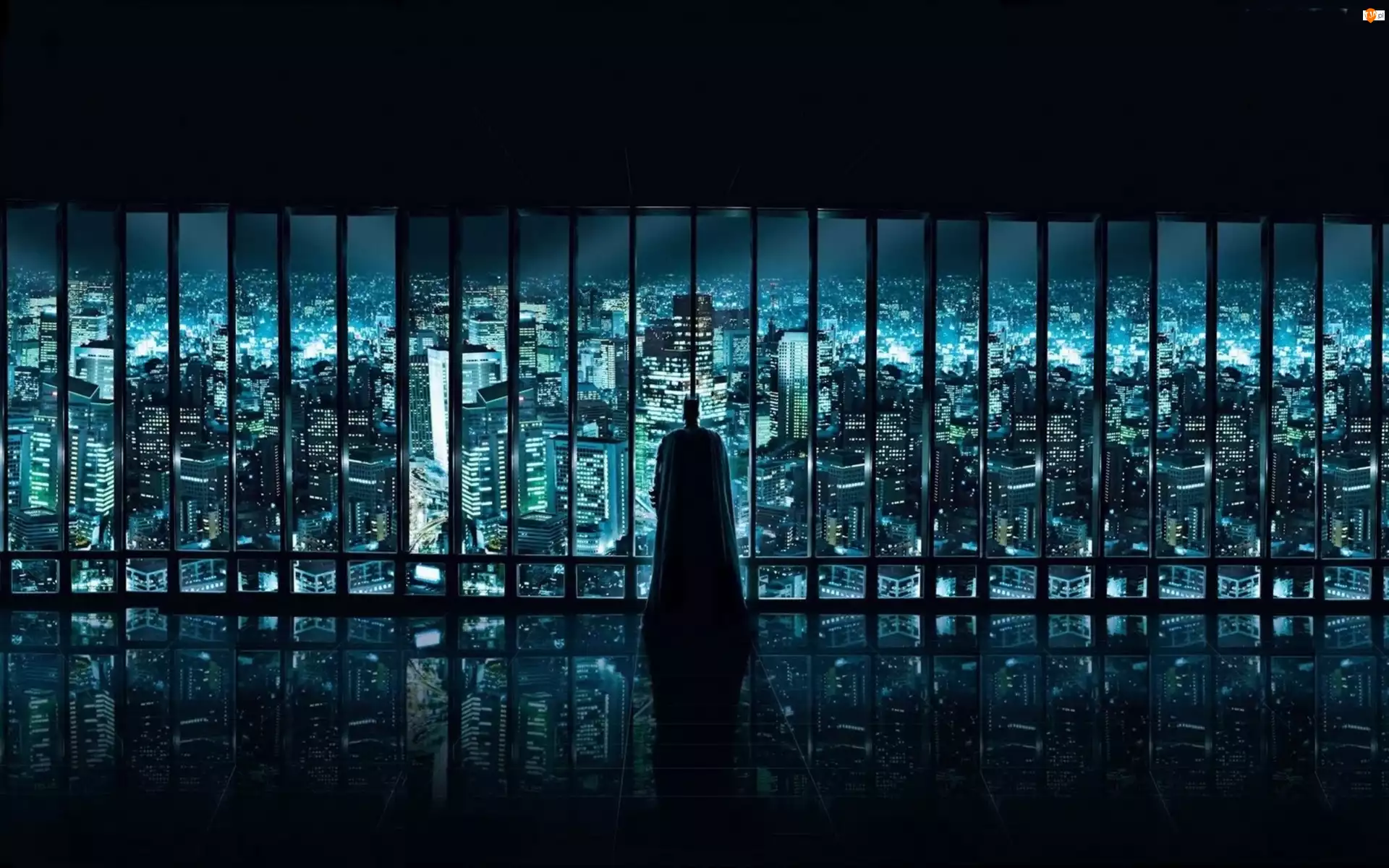 Okno, Batman, Panorama, Miasto