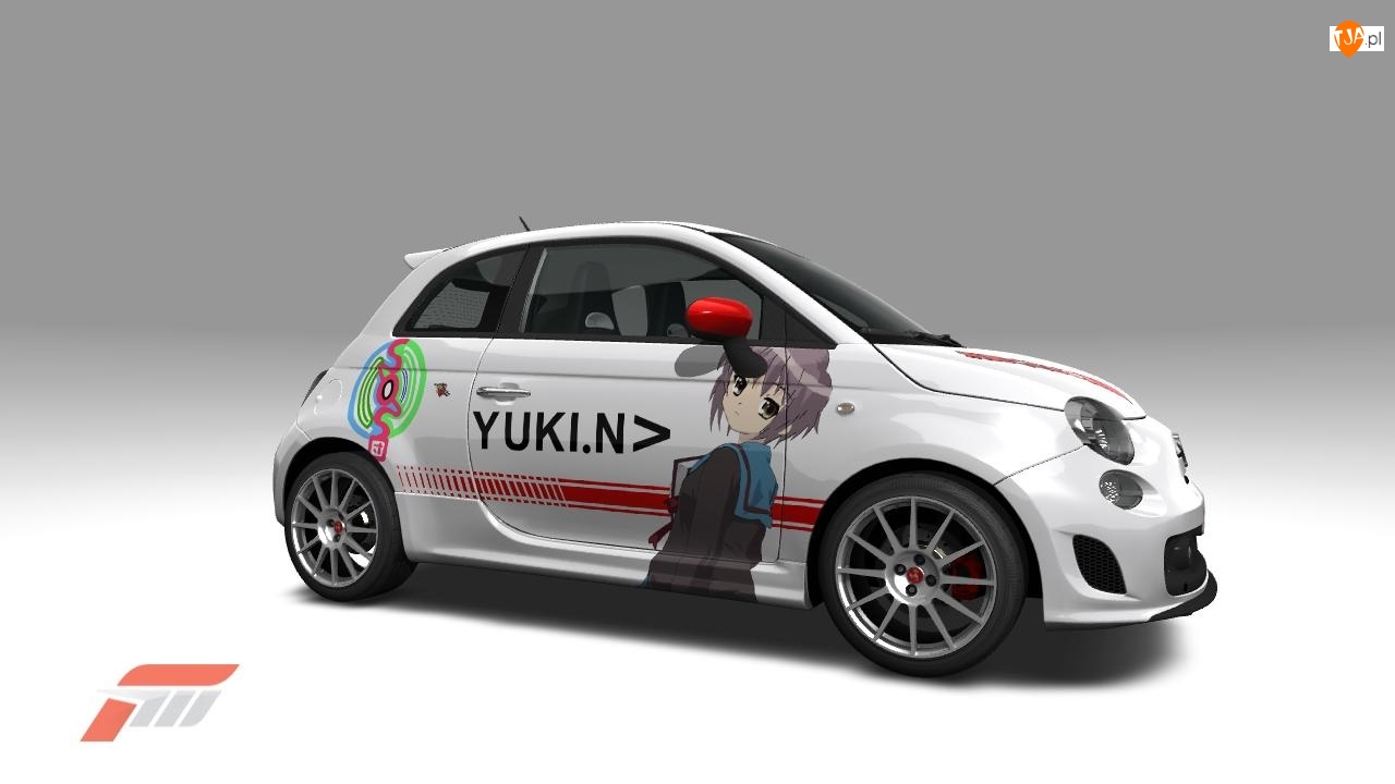 Anime, Fiat, 500, Yuki