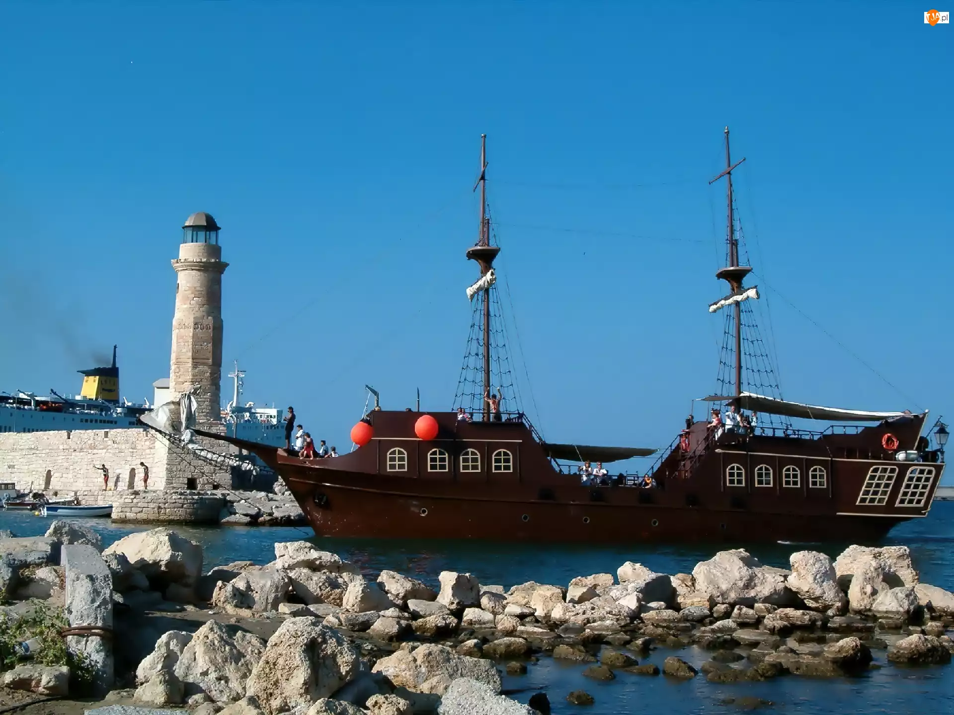 Port, Kreta, Galera, Statek, Retymnon