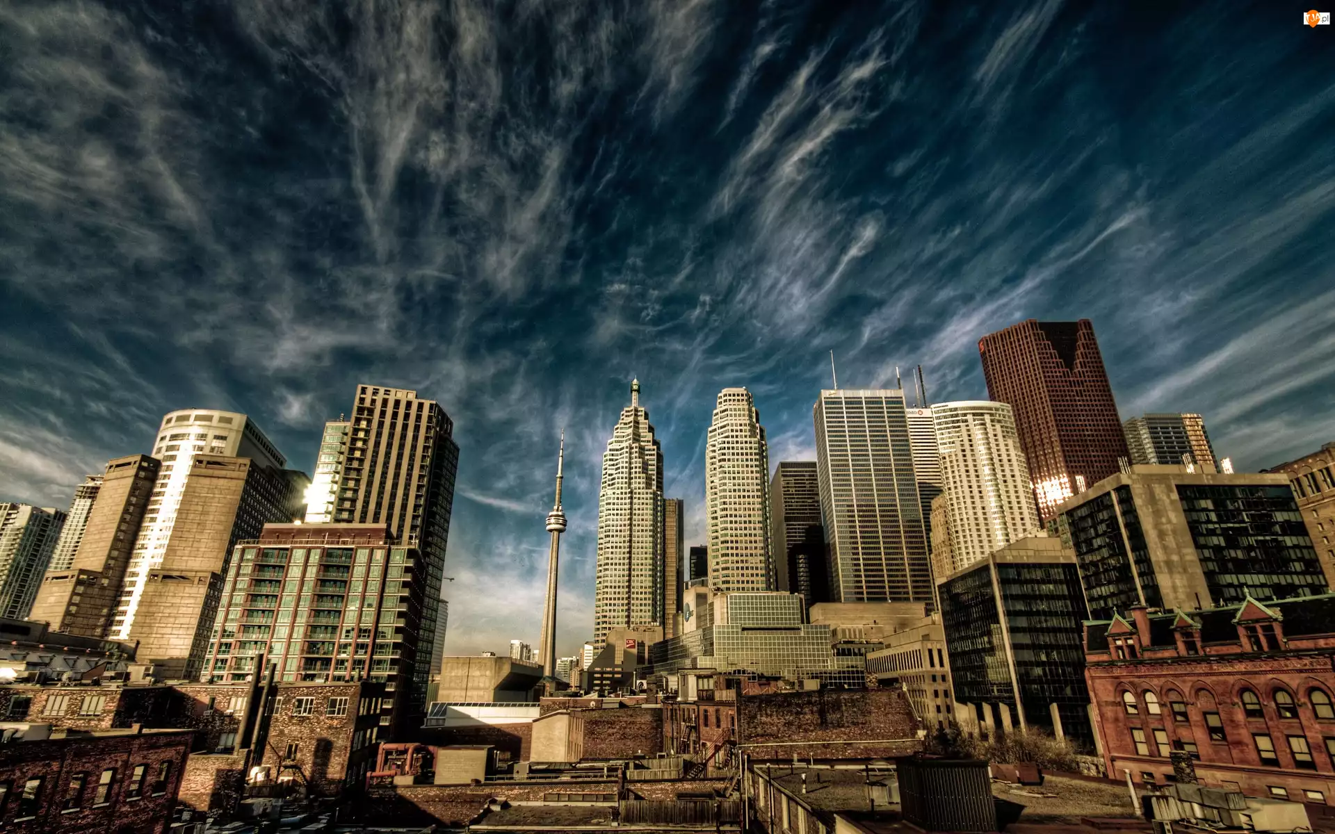 Panorama, Drapacze Chmur, Miasta, Toronto