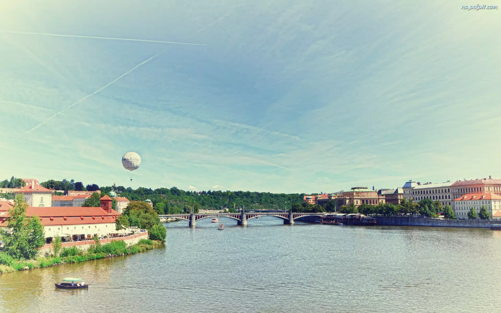 Most, Panorama, Miasta, Rzeka