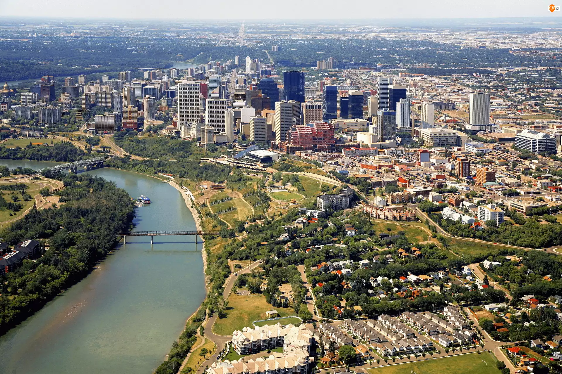 Panorama, Kanada, Miasta, Edmonton