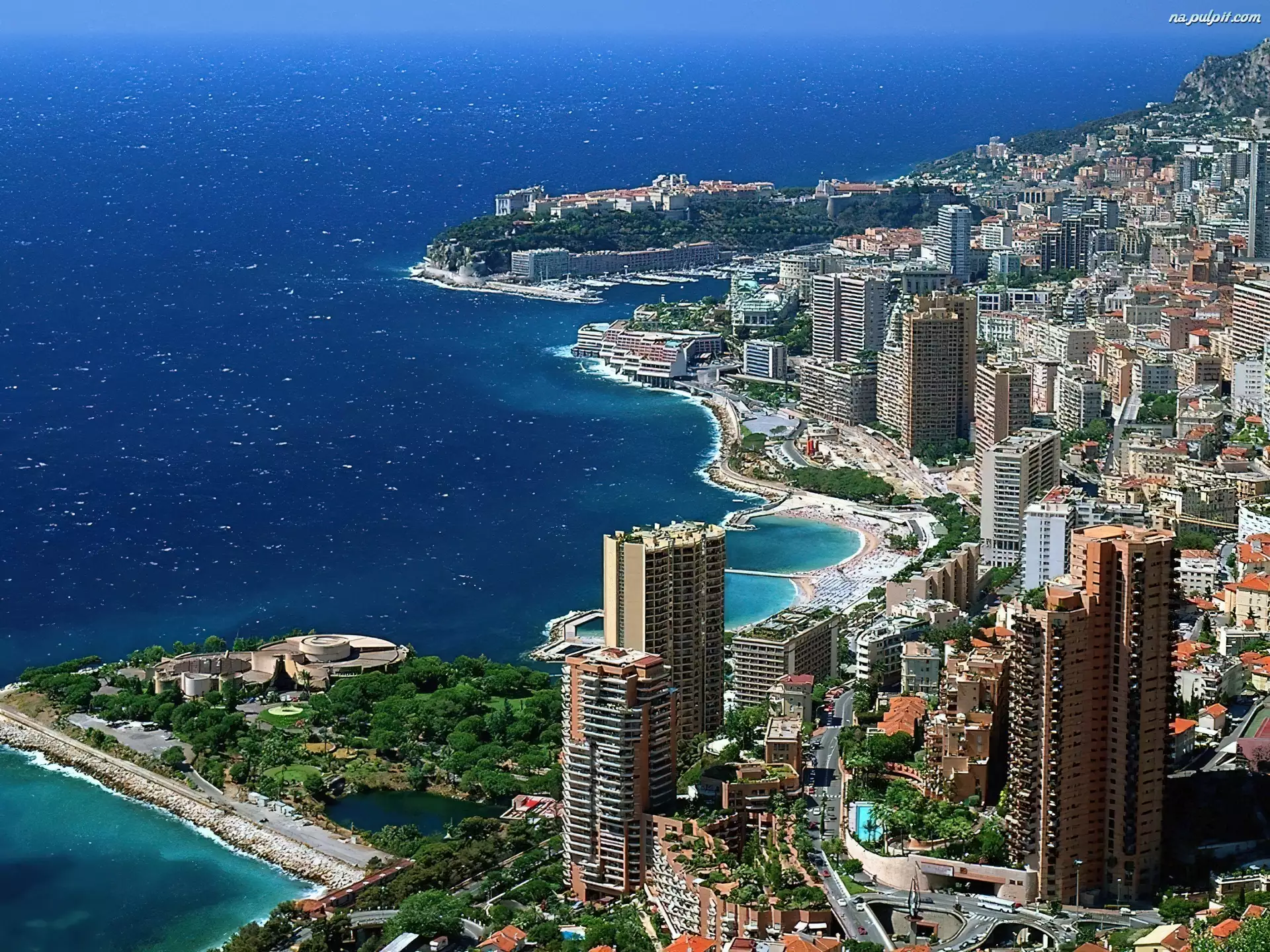 Monte Carlo, Wybrzeże, Panorama, Miasta