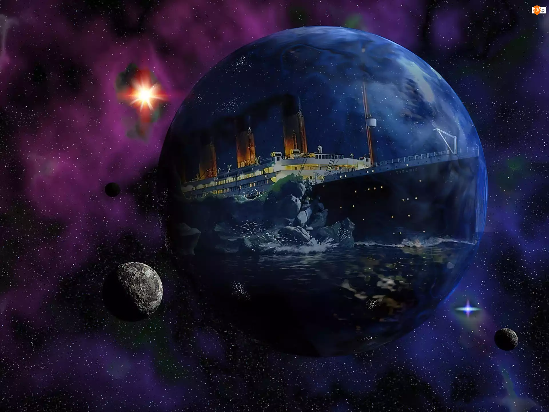 Planety, Titanic, Kosmos