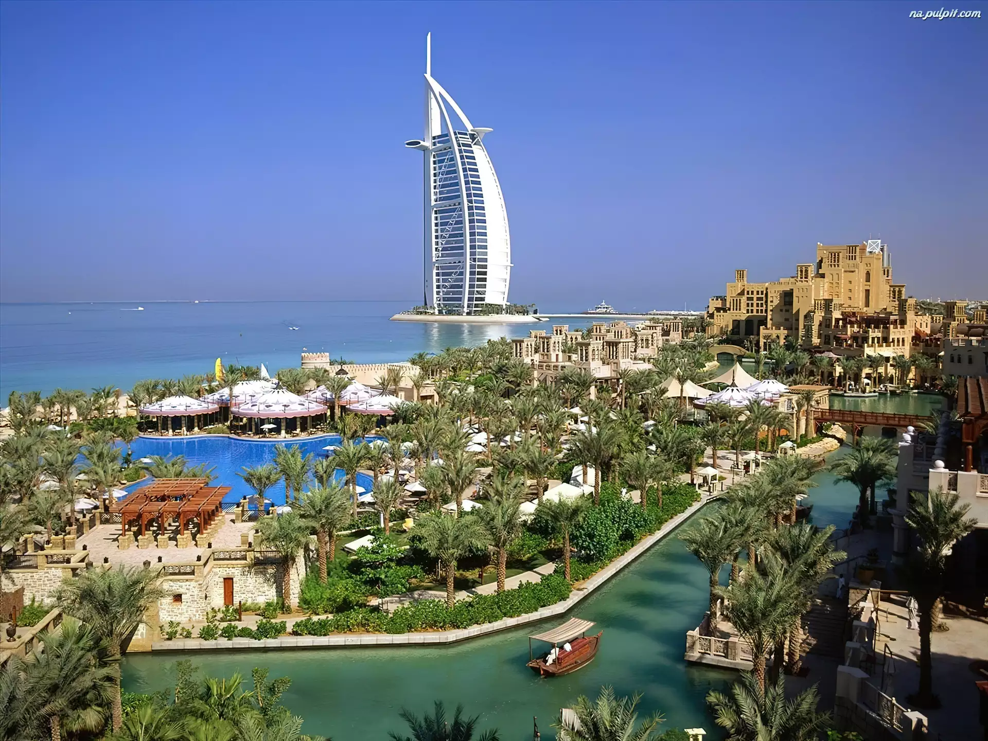 Burj Al Arab, Dubai, Hotel, Morze