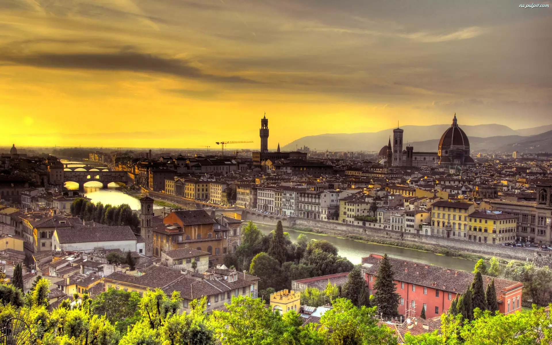 Miasto, Arno, Florencja, Rzeka