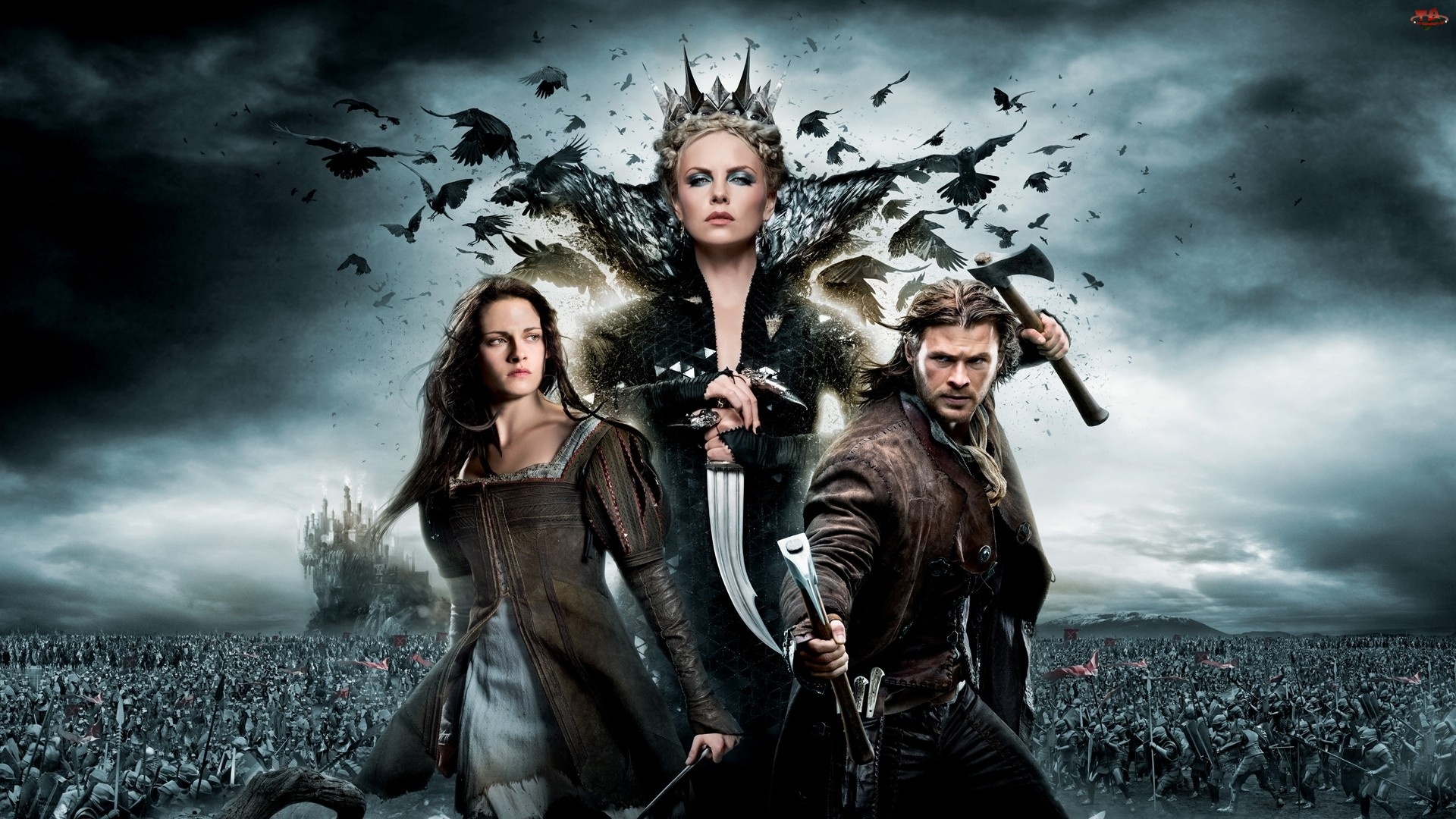 Królewna Śnieżka I Łowca, Chris Hemsworth, Charlize Theron, Kristen Stewart