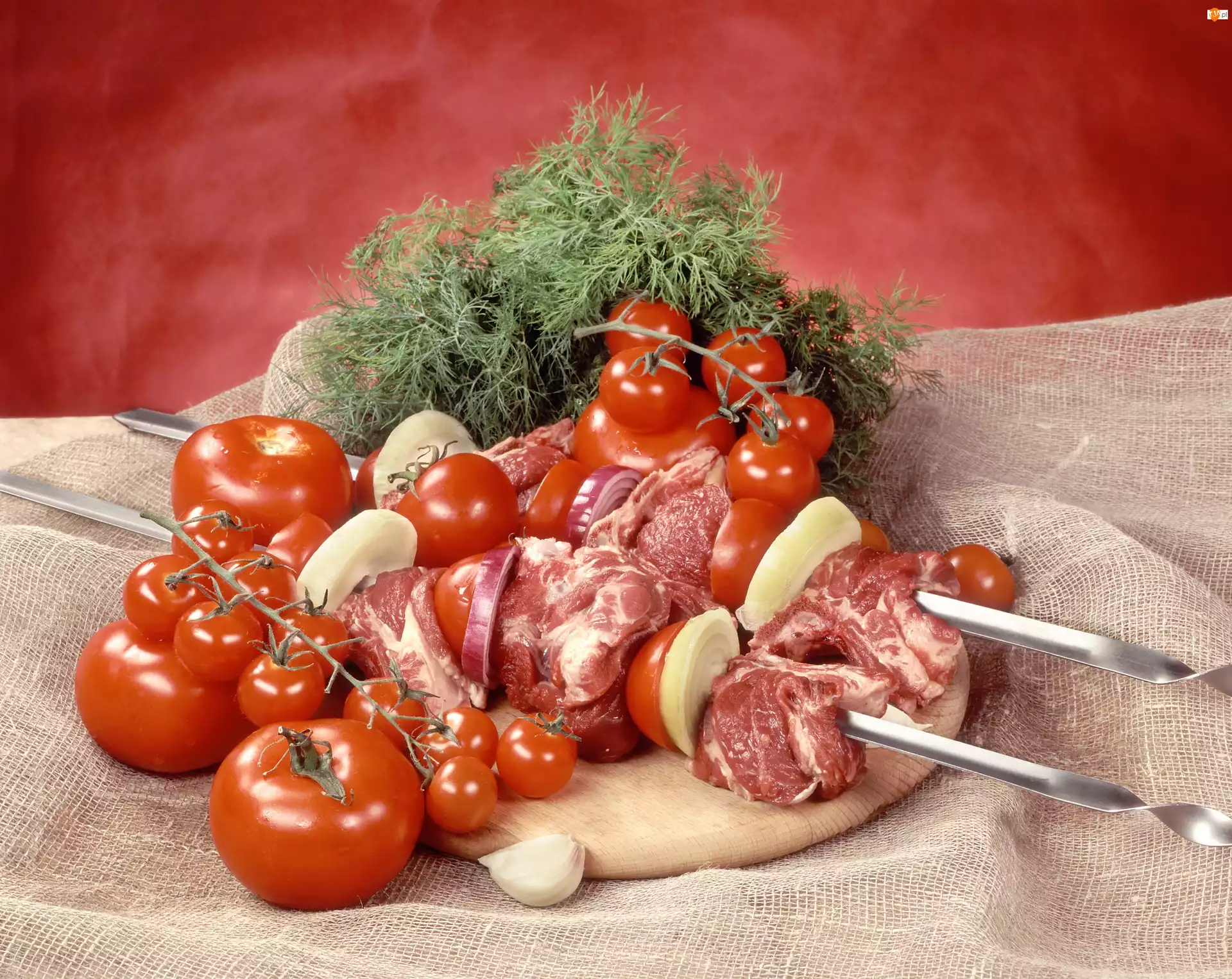 Surowe, Grill, Szaszłyki, Pomidorki