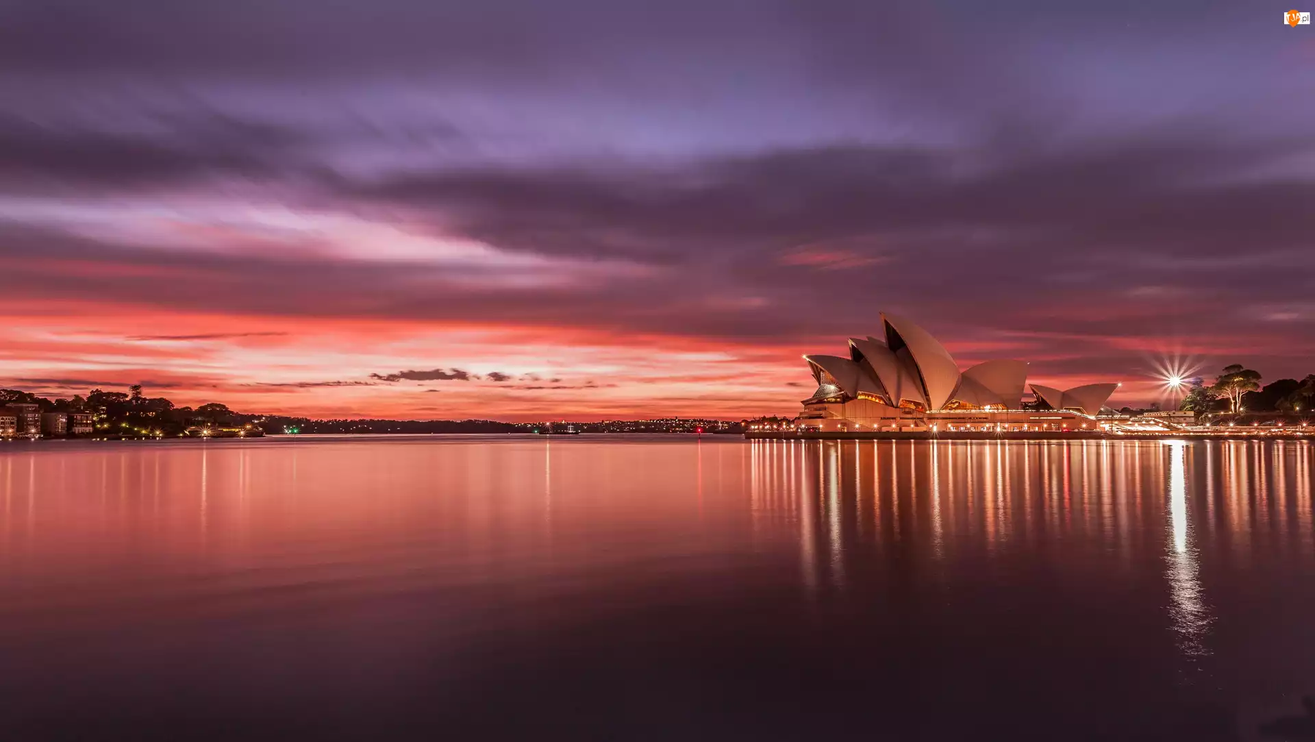 Australia, Słońca, Sydney, Zachód