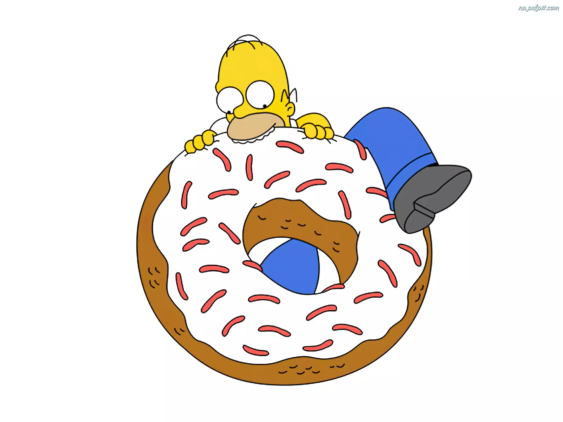 Homer, Pączek, The Simpsons, Simpsonowie