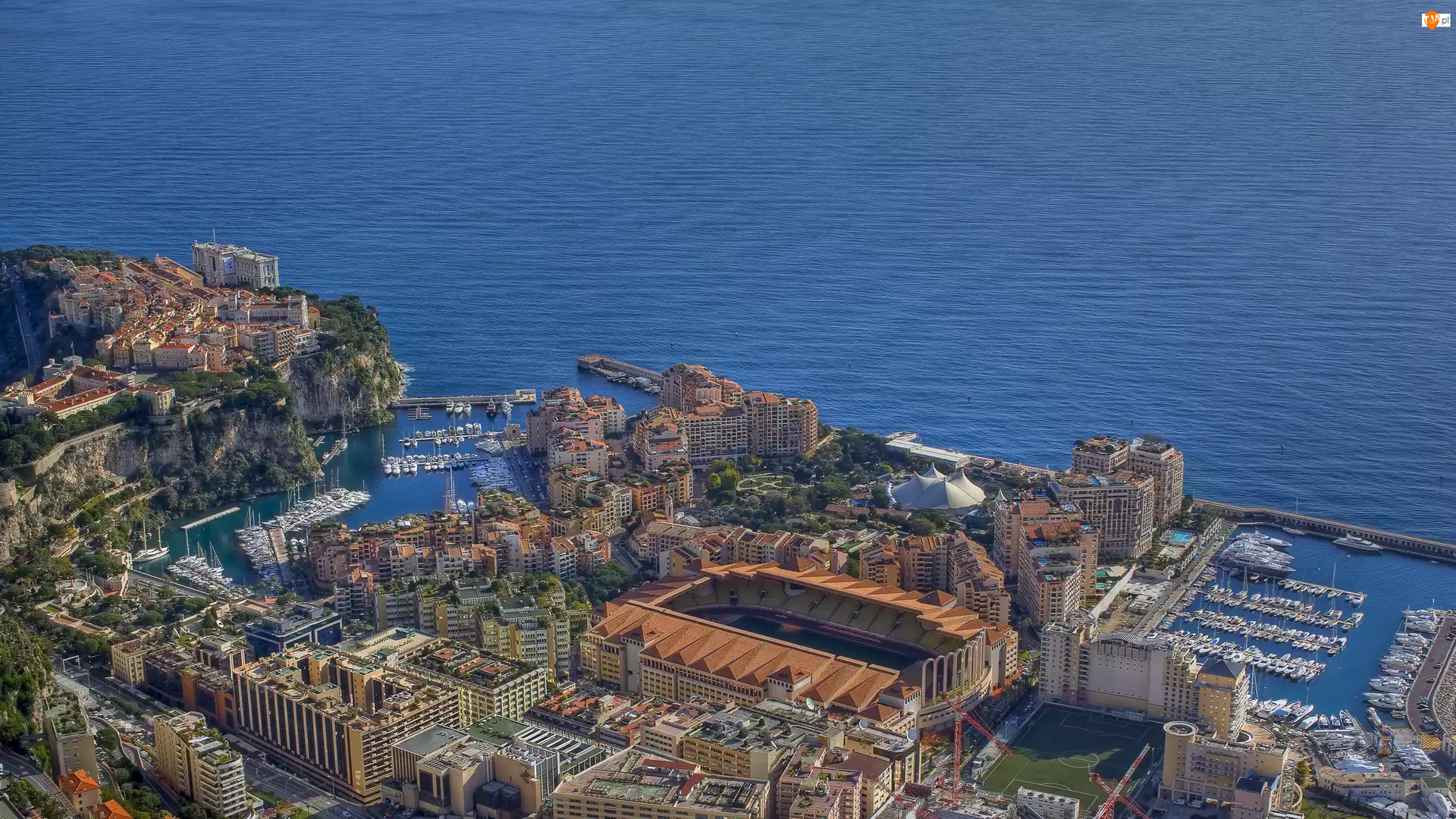 Panorama, Wybrzeże, Miasta, Monako