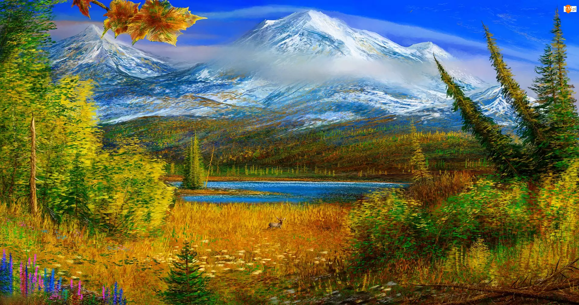Obraz, Góry, Jesienią