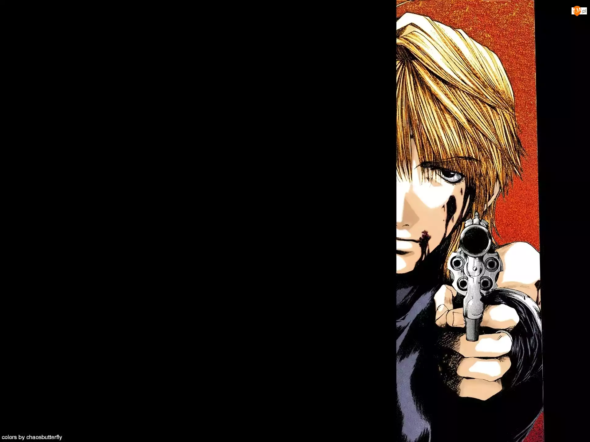 pistolet, Saiyuki, twarz