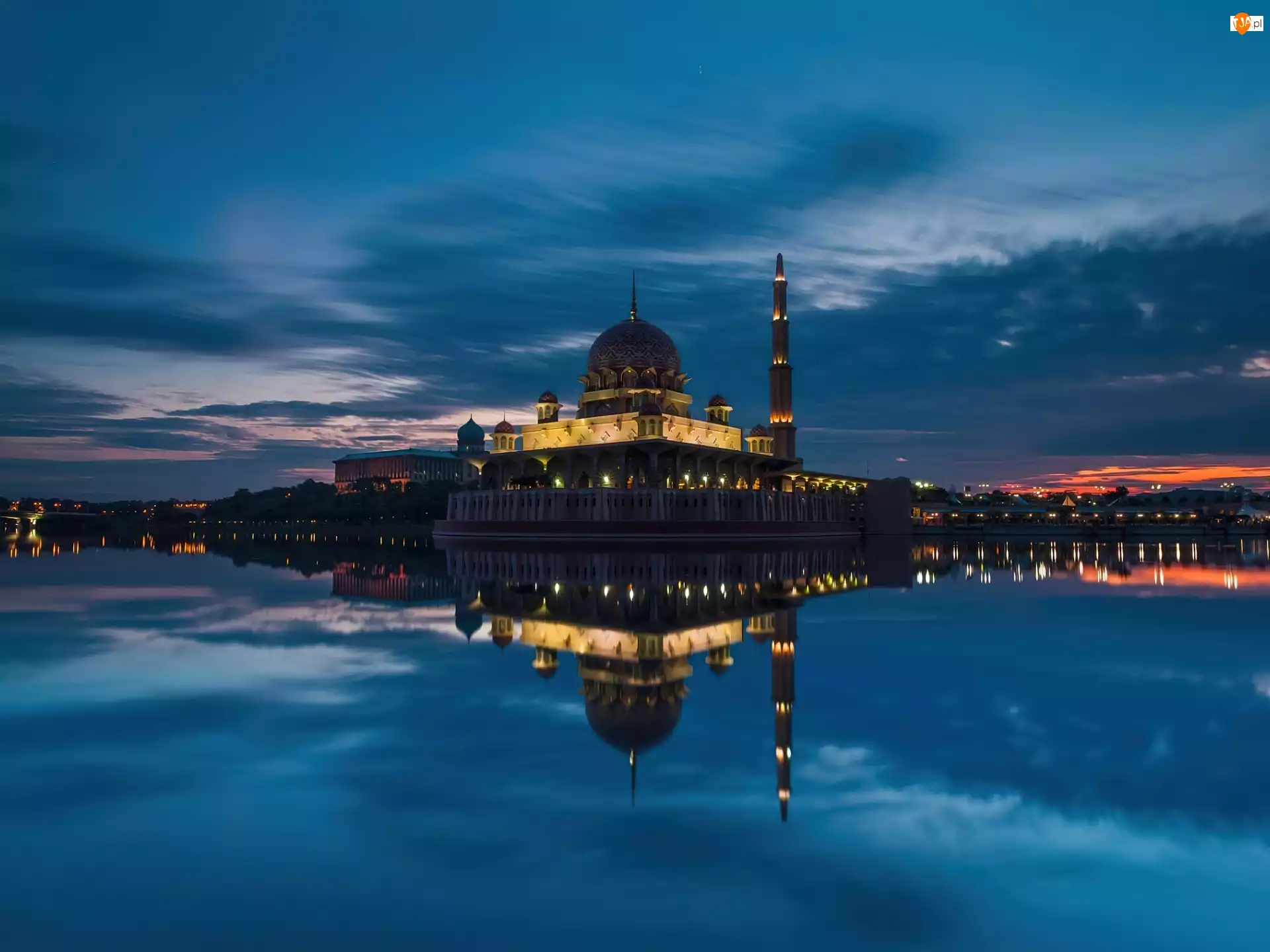 Meczet, Malezja, Odbicie, Putrajaya