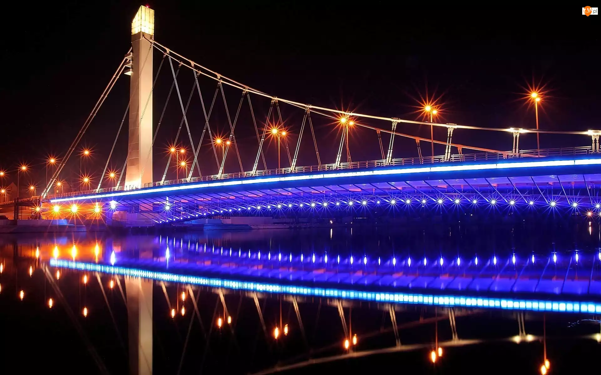 Światła, Most, Noc
