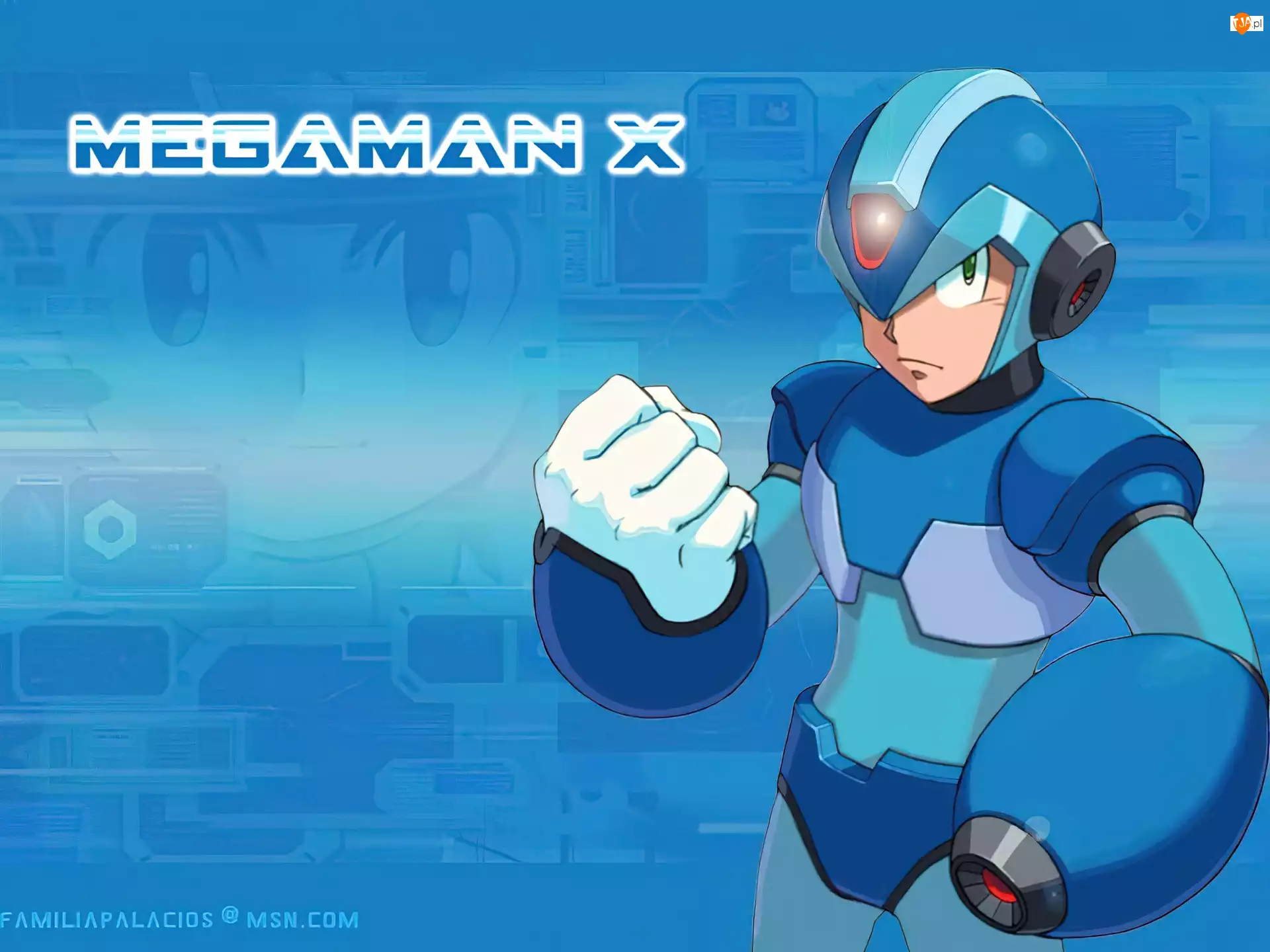 facet, Mega Man X, ręka, człowiek